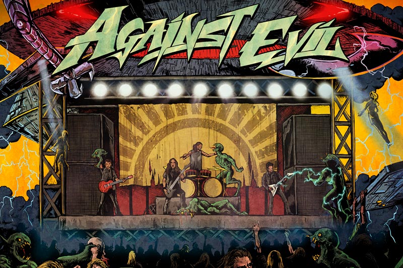 Cover von "Give 'em Hell" der Band Against Evil